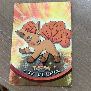 Vintage TOPPS #37 Vulpix TV Animation Edition
